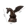 Decorative Objects Figurines Creative Garden Water Fountain Water Spray Dragon Statue Resin Waterscape Sculpture Outdoor Pool Pond Decoration Fountain 230809