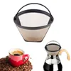 Tratt dropp kaffefilter 304 rostfritt stål kaffefilter hand kaffemakare filter gratis pappersfilter