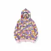 A Bathing Ape Autumn and winter New men's and women's Camouflage Star Shark Head Thin Hooded Sweater Bathing Ape Hooded