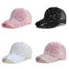 Casquettes de balle Strass Sequin Cap Baseball Soleil Chapeau Diamant Bling Mignon Cool D'été Chapeaux À La Mode Shinning Unisexe Hip Hop Gorra