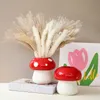 Kreatywny wazon ceramiczny grzybowy nordycki ręcznie robiony kwiat