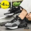 Sapatos sociais masculinos tênis de elevação masculinos sapatos de elevador palmilha de aumento de altura 4,5 cm de altura malha lazer moda macio 230809