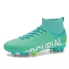 Womens Mens Mercurial Football Boots TF AG High Top Soccer Shoes Fashion Sneakers Youth Red Blue Training Shoes Big Size 35-48