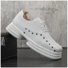 Men Casual Skórzanie 4410 Spring Lace-Up Platforme Trampki podróży odporne na noszenie buty Brytyjskie Style Sneaker's Sneaker '