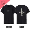 Men's T Shirts C-47 Skytrain Military Transport Aircraft Cotton T-shirts Shirt Printed T-shirt Top Creative Camisetas Mens Clothes O-neck