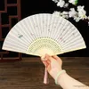 Chinese Style Products Chinese Style Silk Bamboo Folding Fan Vintage Painting Craft Handheld Fan Dance Performance Props Home Decor Desktop Ornaments R230810