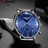 Wristwatches Nibosi Brand Watches Luxury Watches Mens Stainnable Steel Fething Sport Chronograph Clock Clock Quartz Watch for Men Reloj Hombre 230809