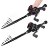 Rod Reel Combo Fishing Telescopic and 19 1BB Baitcasting for Freshwater Tackle Travel Kits 230809