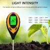 Venda de medidores de ph digital 4 em 1 medidor de ph do solo monitor de umidade temperatura luz solar testador para plantas de jardinagem agricultura com luz negra 230809