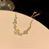 Bedelarmbanden mode delicate vier blad gras goud kleur armbanden voor vrouwen nieuwe Koreaanse verstelbare braceelets bruiloft sieradenfeestjes geschenken