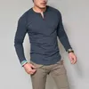 Plus Size Fashion Men Slim Fit O-Neck Long Sleeve T-shirt Stylish Luxury Mens Muscle Cotton Tee Casual Tops