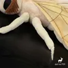 Animais de pelúcia de pelúcia traça de seda alta bicho de seda bonito plushie voar brinquedos de pelúcia realistas insetos animais simulação boneca de pelúcia kawai brinquedo presentes criança