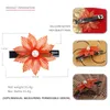 Pinces À Cheveux Fine Fleur De Lin Clip Barrette Pour Femmes Filles Accessoire Ornement Bijoux - Titulaire Diadème De Mariage