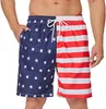 Shorts maschile da bagno bandiera americana bandiera 3d surf board corta kid spiaggia uomini tronchi mascolina da bagno sport sports boy boy