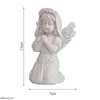 Obiekty dekoracyjne figurki żywiczne anioł ogrodowy figura unikalna skrzydlowana posąg dekoracji domowej kąt drzemki