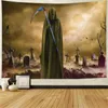 Tapissries Halloween Tapestry Horror Zombies Dead Men Graveyard Tapestry Doomsday Theme Tapestry Wall Hanging For Bedroom Living Room Dorm R230810