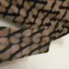 Tasarımcı Kadınlar Çift Katmanlı Örgü Tulum Seksi Tam Vücut Mektup Kız Bodysuit S-L Yüksek Kalite Uzun Kollu Altım Gömlek Ağustos08