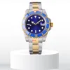 Relógios de comércio 41mm Designer relógios de movimento mecânico automático Relógios de aço inoxidável completo Clasp deslizantes azul preto Cerâmica Sapphire Wristwatches Super