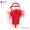 2022 الصيف الجديد من العصري الأسود الوردي الوردي قميص من جلد الغزال الأحمر مع فائقة الكعب الصنادل Sexy Women’s Shoes 230811