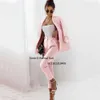 Womens Two Piece Pants Traf Women Suit Summer Twopiece Dress Slim Fit Singlebreasted Party Casual Birthday Custom and Blouse Set Sets 230810
