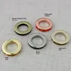 Bag Parts Accessories 430100pcs 6 colors 21mm 34" grommet rose gold eyelet 3 screws Round Eyelets Grommets 230810