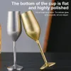 Vingglasögon 220500ML Rostfritt stål Glascocktail Goblet Red Creative Metal Champagne Cup för Bar Restaurant 230810