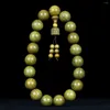 Strand Argentina Green Sandalwood 100 Old Material 20mm Buddha Bead 19 Hands Pi Xiu Car Pendings Hand String