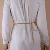 Paski metalowy łańcuch skórzany pasek złoty pasek do ubioru dżinsy spodnie moda kobieta dekoracyjne akcesoria
