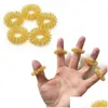 Dekompression Spielzeug Spiky Sensory Ring Fidget für Finger Mas Hand Acupressure Masr Relief Zirkationsringe 0225 Drop -Lieferspielzeug Geschenke Dh1fy