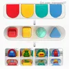 Pull Toys Baby pop-up toy Montessori fine car skill training press machine Click on animal car button Education toy 13 24 month old baby Z230814