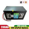 24V 200AH LifePo4ソーラーシステム用バッテリーレジャーヨットモーターホームツーリングカーレクリエーションビークル+20A充電器