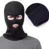 Berets Big Shiny Rhinestone Balaclava Full Face Cover Ski Mask Buling Eyes Hats Army Tactical Cs Winter Lining Plus Fleece Warm Beanies