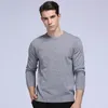 Maglioni da uomo 100 pura lana merino tinta unita maglione girocollo caldo pullover a maniche lunghe 230810