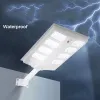 Lampada di sicurezza da giardino per esterni con sensore di movimento per lampione solare a LED da 600 W 800 W 1000 W con palo retrattile 22 LL