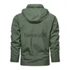 Mäns jackor Spring Men Outdoor Waterproof Jacket Plus Size Windbreaker Rain Coat Breattable Fishing Camping Tactical Jackets Male Clothing J230811