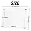 Frames A4 Acrylic P Display Stand Transparent Storage Bracket Shelf 230810