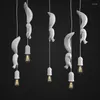 Pendant Lamps Nordic Designer Restaurant Chandelier Minimalist And Creative Bar Decoration Resin Lamp Children Room Squirrel Small