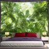 タペストリーカスタマイズ可能な自然の風景ボヘミアンヒッピー美術ルームリビングルームホーム装飾スカイフォレストタペストリーウォールハンギングR230811