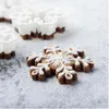 Baking Moulds Snowflake Cookie Plunger Cutter Cartoon Mould Biscuit DIY Mold Fondant Cake Decorating Tools