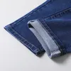 Mens jeans marchio elastico di cotone elastico uomo moda business classico stile jean denim pantaloni pantaloni grandi dimensioni 35 40 42 44 230810