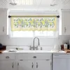 Curtain Idyllic Fruit Fresh Lemon Plaid Short Tulle Kitchen Small Sheer Living Room Home Decor Voile Drapes