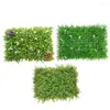 Fiori decorativi 1pc Turf artificiale in plastica Green erba verde pianta da prato quadrati 40 60 cm Bellissime decorazioni per la decorazione della parete domestica