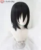 Cosplay Wigs Bungo Stray Dogs Fyodor Dostoevsky Short Black Cosplay Wig Heat Resistant Synthetic Hair Perucas Cosplay Wigs Wig Cap 230810