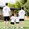 Family Matching Outfits Mom Dad and Me Printed T-shirt Family Look Matching Outfits Father Daughter Son Clothes Kids Clothes Father Baby Outfits Shirts