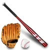 Sweatband Baseball Bat Glove Softball Set 20in Aluminiumlegering förtjockad utomhussportträning Stick Practice Home SelfDefense 230811