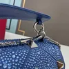 Borse da sera Borsa da donna con patta design a rombo Borsa quadrata con diamanti intarsiati Classici Messenger femminile a spalla