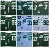 NCAA 75e Vintage Mitchell Ness Football 12 Joe Namath Maillots 99 Mark Gastineau 28 Curtis Martin 73 Joe Klecko 90 Dennis Byrd 85 Wesley Walker 80 Wayne Chrebet Jersey