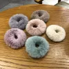 10 color Mink Fur Rope Scrunchie Women Girls Elastic Rubber band Gum Ponytail Holder girl accessories headbandZZ