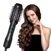 3-in-1ヘアドライヤーブラシ - ネガティブワンステップヘアドライヤー、ボリューム、ブロワー、抗静止スタイラー、カーラー、ストレートナー - 速い乾燥と滑らかな髪