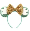 Kids Girls Cute Mouse Ears Hoop Headwear Shiny Sequins Animal Ears Headband Headdress Cosplay CostumeZZ